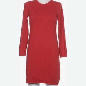 EDC Red Long Sleeve Sweater dress